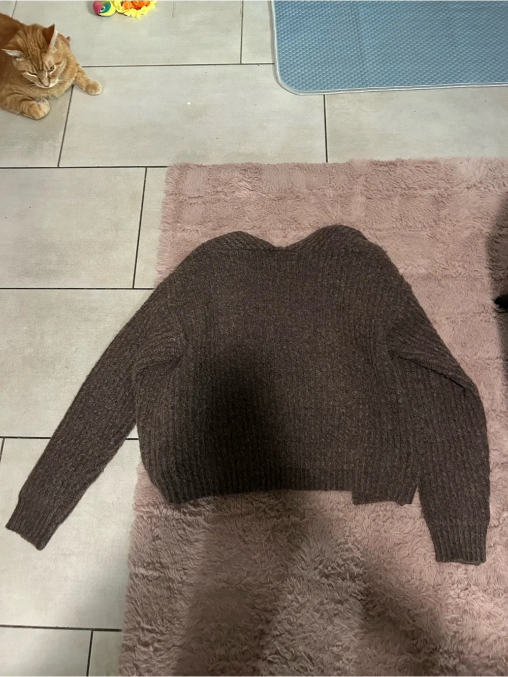 Cozy Brown Chunky Knit Women's Cardigan Sweater